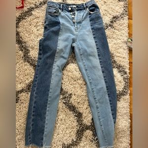 Pacsun two toned mom jeans